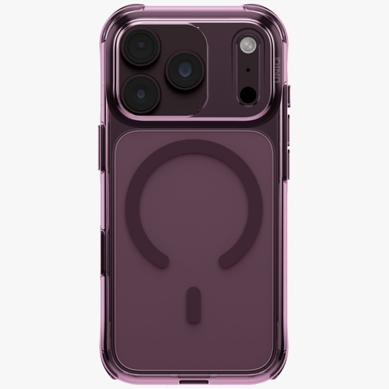 UNIQ LifePro Xtreme hoesje voor Apple iPhone 18 Pro / 17 Pro, Magclick Charging, bordeauxrood