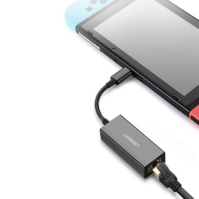 Ugreen CM199 USB-C naar RJ45 Gigabit Ethernet netwerkadapter, 1000 Mbps, grijs