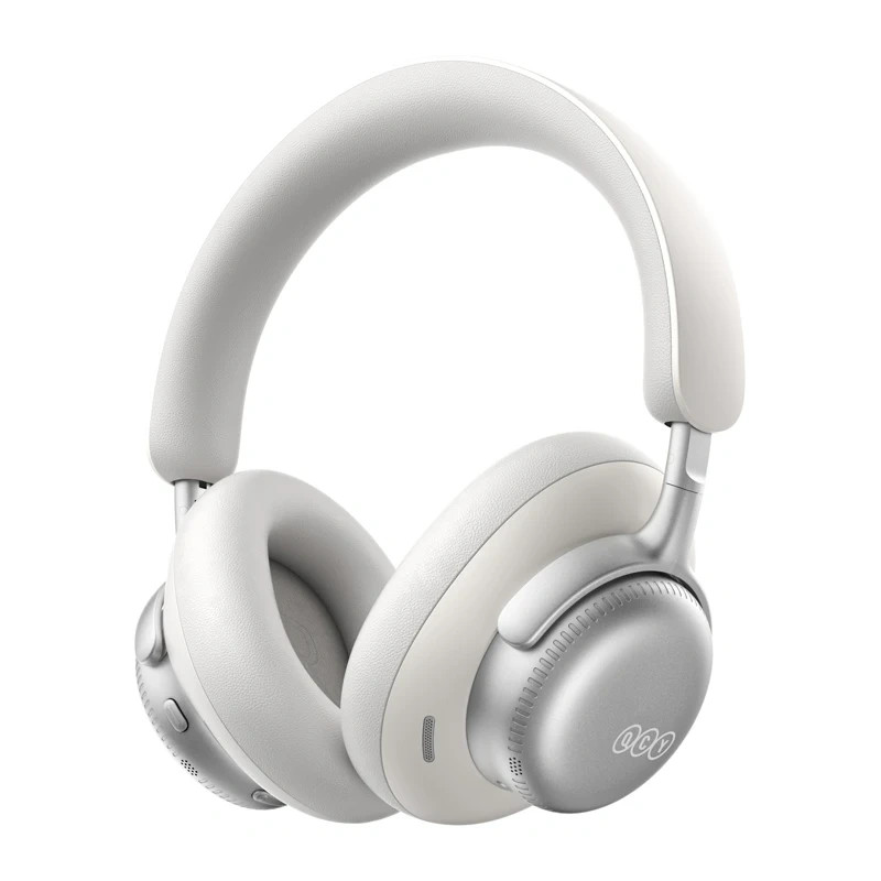 QCY H6 Ultra draadloze over-ear koptelefoon, adaptieve ANC, Bluetooth 6.0, wit