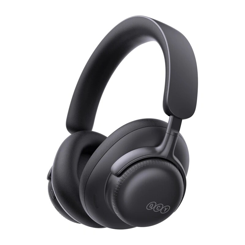 QCY H6 Ultra draadloze over-ear koptelefoon, adaptieve ANC, Bluetooth 6.0, zwart