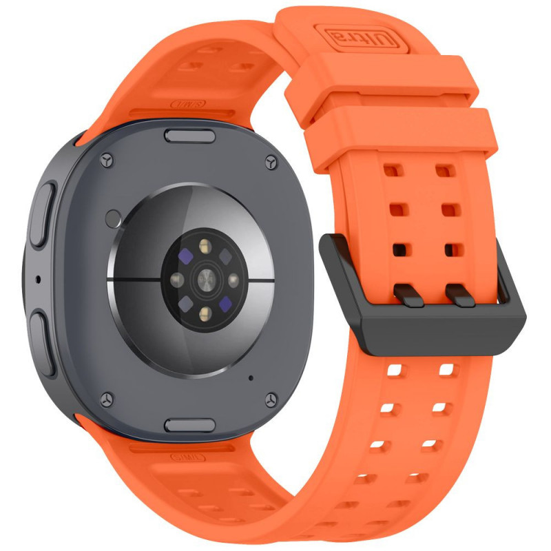 Tech-Protect siliconen Air-band voor Samsung Galaxy Watch 8 / 9 / Classic 40 / 44 / 46 mm, mandarijnoranje