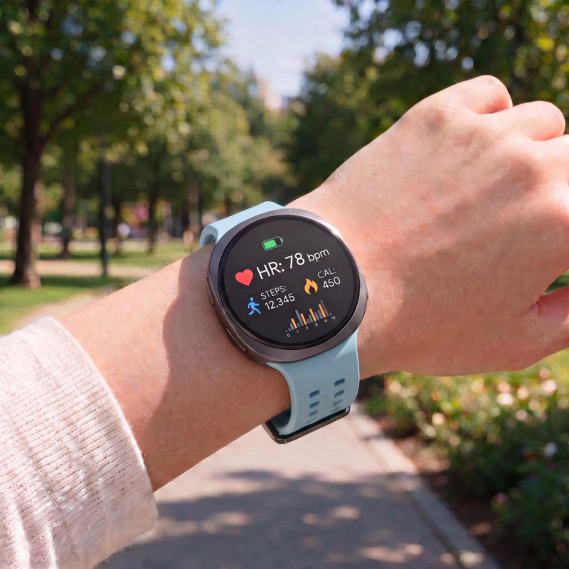 Tech-Protect Siliconen Air-band voor Samsung Galaxy Watch 8 / 9 / Classic 40 / 44 / 46 mm, Baby Blue