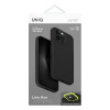 UNIQ Lino Hue-hoesje voor Apple iPhone 16 Pro, Magclick-opladen, antracietgrijs