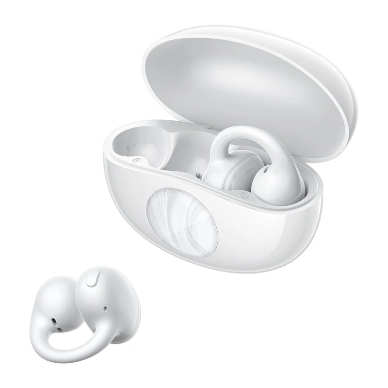 QCY Crossky C50i draadloze open-ear oordopjes, Bluetooth 6.0, wit