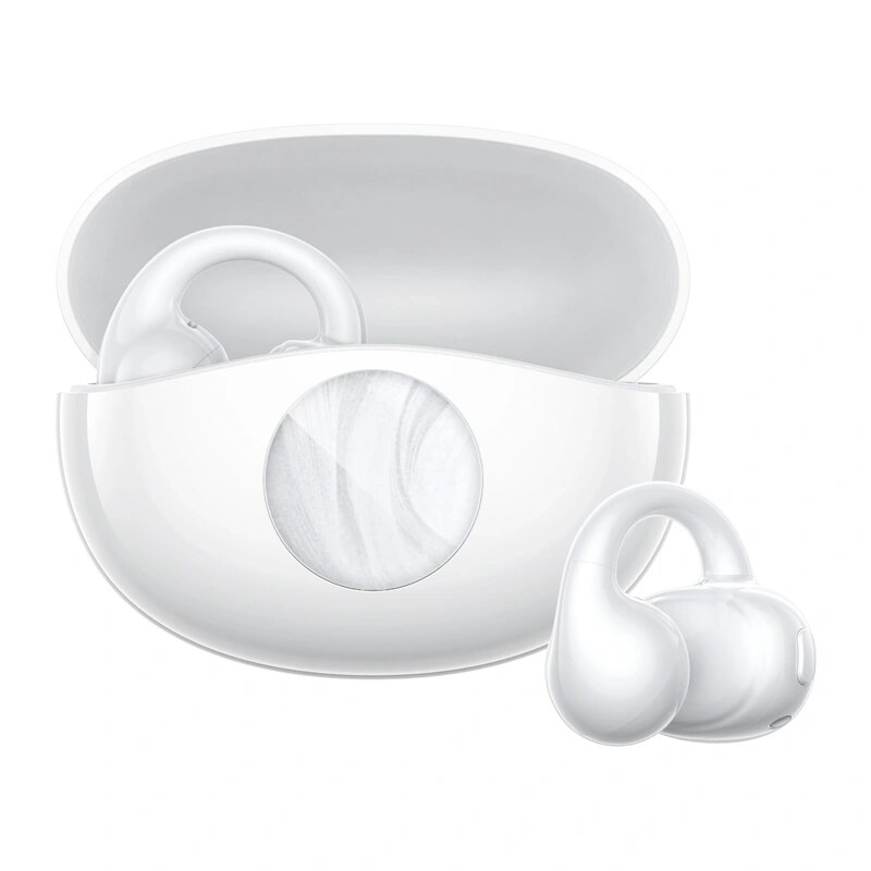 QCY Crossky C50i draadloze open-ear oordopjes, Bluetooth 6.0, wit