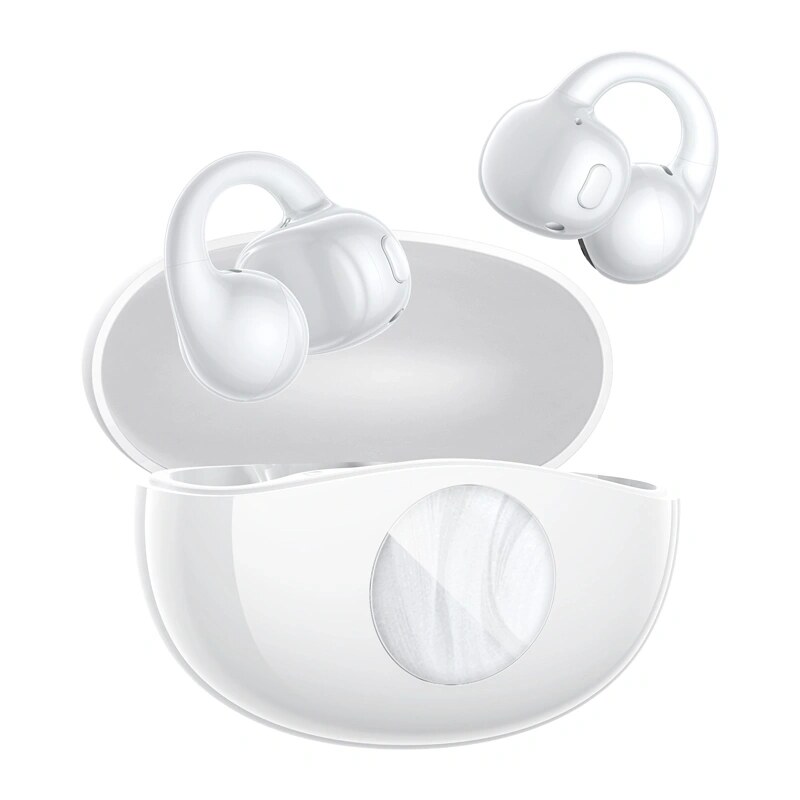 QCY Crossky C50i draadloze open-ear oordopjes, Bluetooth 6.0, wit