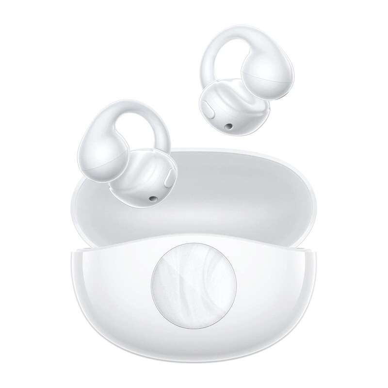 QCY Crossky C50i draadloze open-ear oordopjes, Bluetooth 6.0, wit