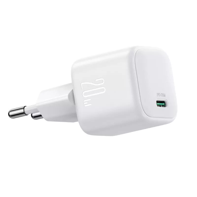 Joyroom TCG08 (JR-TCG08) GaN-reisoplader, USB-C, 20W, PD 3.0, QC 3.0, wit