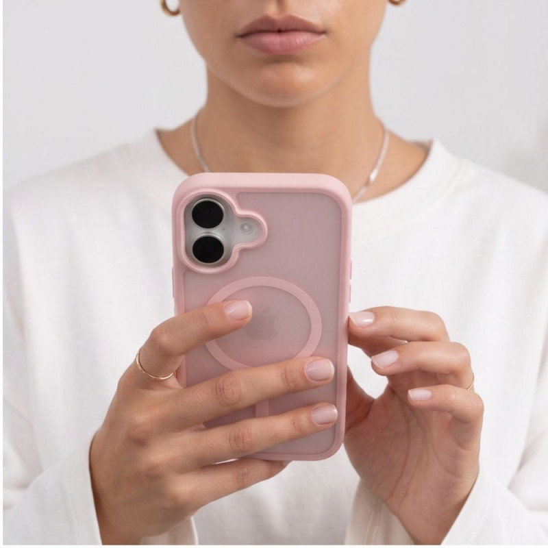 Tech-Protect BasicMag MagSafe-hoesje voor Apple iPhone 17, mat roze