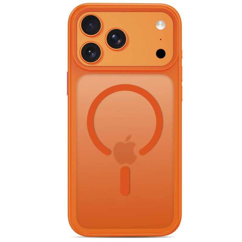 Tech-Protect Magmat MagSafe CC-hoesje voor Apple iPhone 17 Pro / 18 Pro, mat kosmisch oranje
