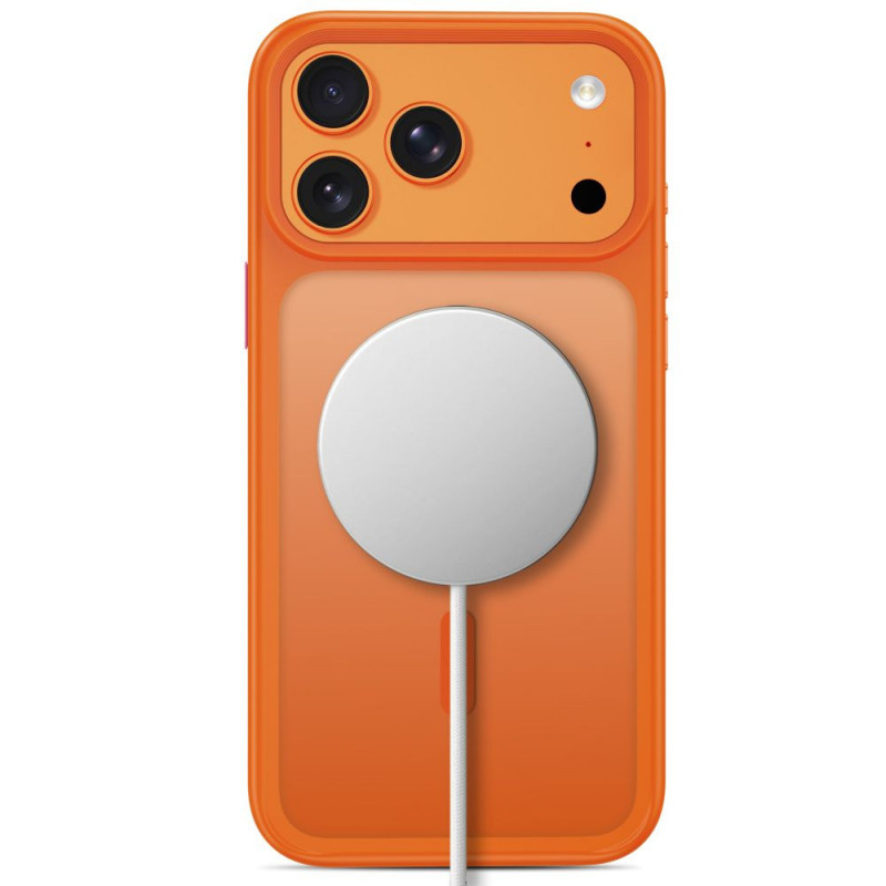 Tech-Protect Magmat MagSafe CC-hoesje voor Apple iPhone 17 Pro / 18 Pro, mat kosmisch oranje