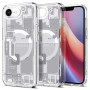 Spigen Ultra Hybrid Mag MagSafe-hoesje voor Apple iPhone 17e / 16e, Zero One, wit
