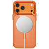 Tech-Protect Magmat MagSafe CC-hoesje voor Apple iPhone 17 Pro / 18 Pro, Cosmic Orange / transparant
