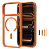 Tech-Protect Magmat MagSafe CC-hoesje voor Apple iPhone 17 Pro Max / 18 Pro Max, Cosmic Orange / transparant