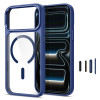Tech-Protect Magmat MagSafe CC-hoesje voor Apple iPhone 17 Pro / 18 Pro, Deep Blue / transparant