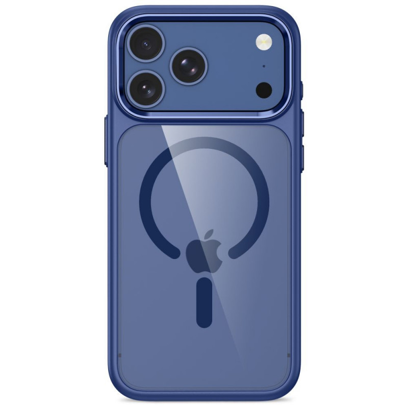 Tech-Protect Magmat MagSafe CC-hoesje voor Apple iPhone 17 Pro / 18 Pro, Deep Blue / transparant