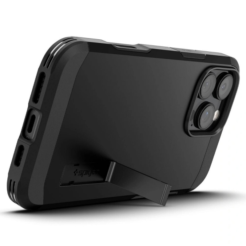 Spigen Tough Armor T Mag MagSafe-hoesje voor Apple iPhone 16 Pro Max, zwart