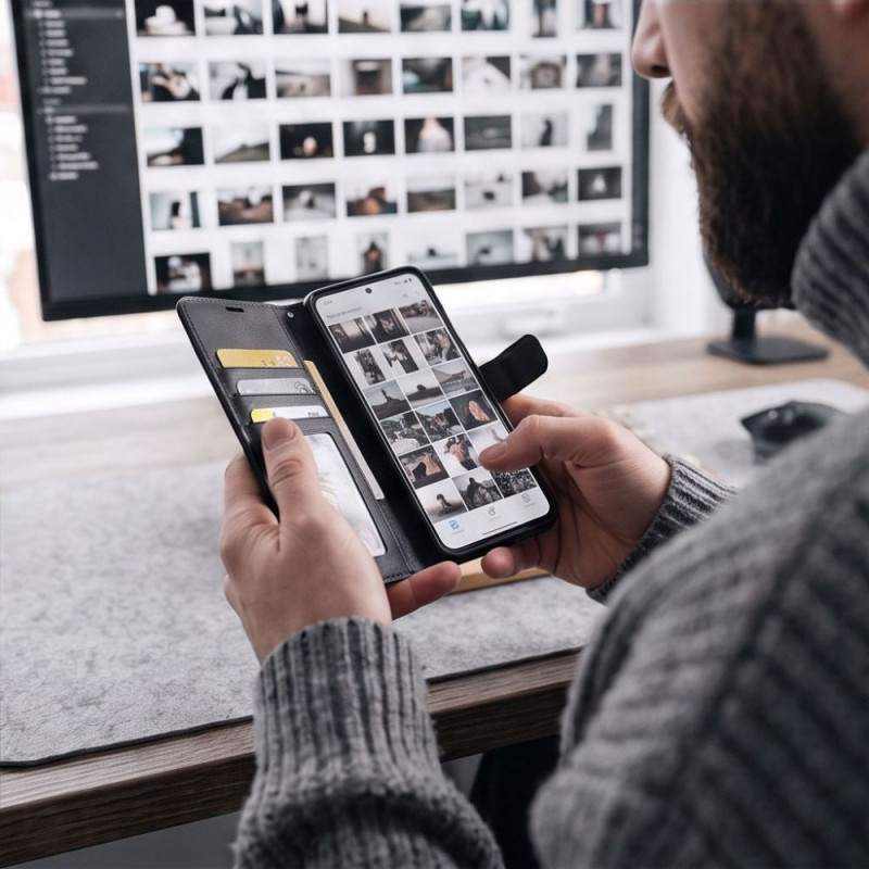 Tech-Protect portemonneehoesje voor Google Pixel 11 / 11 Pro, mat zwart