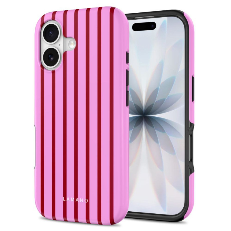 Tech-Protect Lamano MagSafe-hoesje voor Apple iPhone 17, Candy Crush, rood en roze