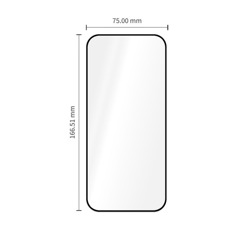 Tech-Protect Glass Fit+ gehard glas voor Xiaomi Redmi 17 4G / 5G, zwart (2 st.) (THP5701)