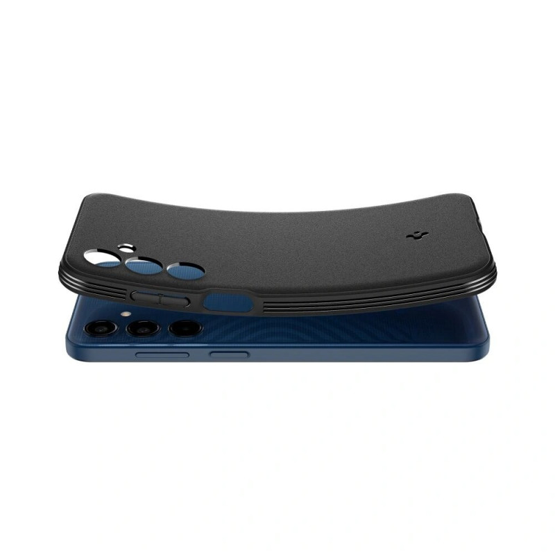 Spigen Essential SandBlast hoesje voor Samsung Galaxy M35 5G, mat zwart