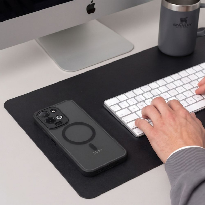 Tech-Protect Magmat MagSafe-hoesje voor Xiaomi Redmi 17 4G / 5G, mat zwart