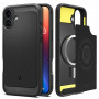 Spigen Rugged Armor Mag MagSafe-hoesje voor Apple iPhone 16, mat zwart