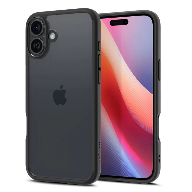 Spigen Ultra Hybrid hoesje voor Apple iPhone 16, mat zwart