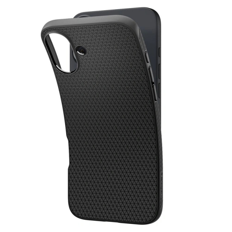 Spigen Liquid Air-hoesje voor Apple iPhone 16, mat zwart