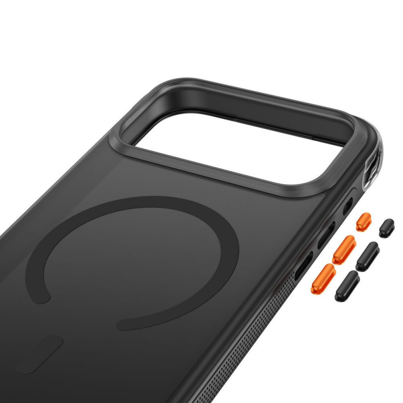 Tech-Protect MagAir MagSafe CC-hoesje voor Apple iPhone 17 Pro Max / 18 Pro Max, mat zwart