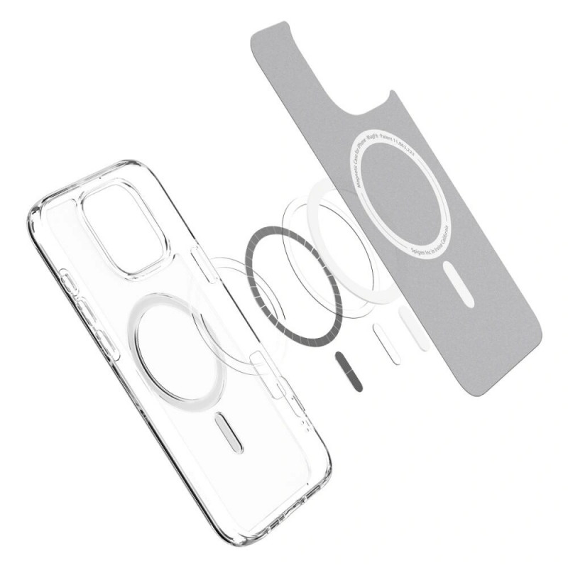 Spigen Ultra Hybrid Mag MagSafe-hoesje voor Apple iPhone 16 Pro, transparant (Frost Clear)