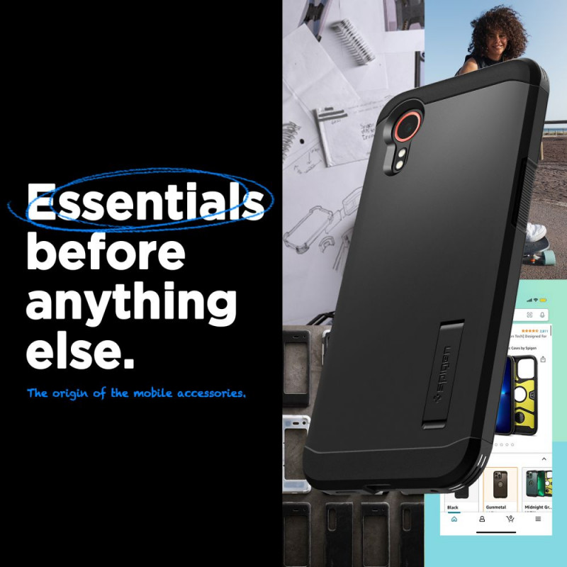 Spigen Tough Armor-hoesje voor Samsung Galaxy XCover7, zwart