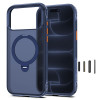 Tech-Protect MagAir Stand MagSafe CC-hoesje voor Apple iPhone 17 Pro Max / 18 Pro Max, mat Deep Blue