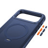 Tech-Protect MagAir Stand MagSafe CC-hoesje voor Apple iPhone 17 Pro / 18 Pro, mat Deep Blue