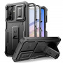 Tech-Protect Kevlar Cam+ 2-Set robuuste hoes voor Samsung Galaxy A17 / A18 4G / 5G, zwart