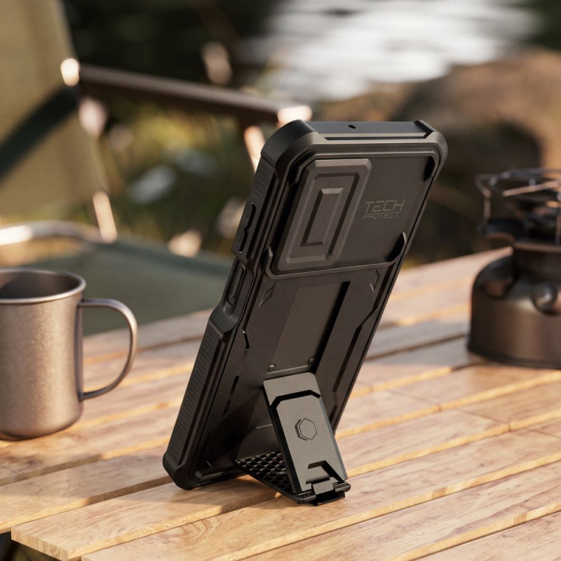 Tech-Protect Kevlar Cam+ 2-Set robuuste hoes voor Samsung Galaxy A17 / A18 4G / 5G, zwart