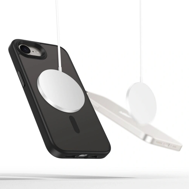Tech-Protect Magmat MagSafe-hoesje voor Apple iPhone 17e / 16e, mat zwart