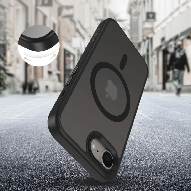 Tech-Protect Magmat MagSafe-hoesje voor Apple iPhone 17e / 16e, mat zwart