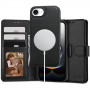 Tech-Protect Wallet MagSafe-hoesje voor Apple iPhone 17e / 16e, mat zwart