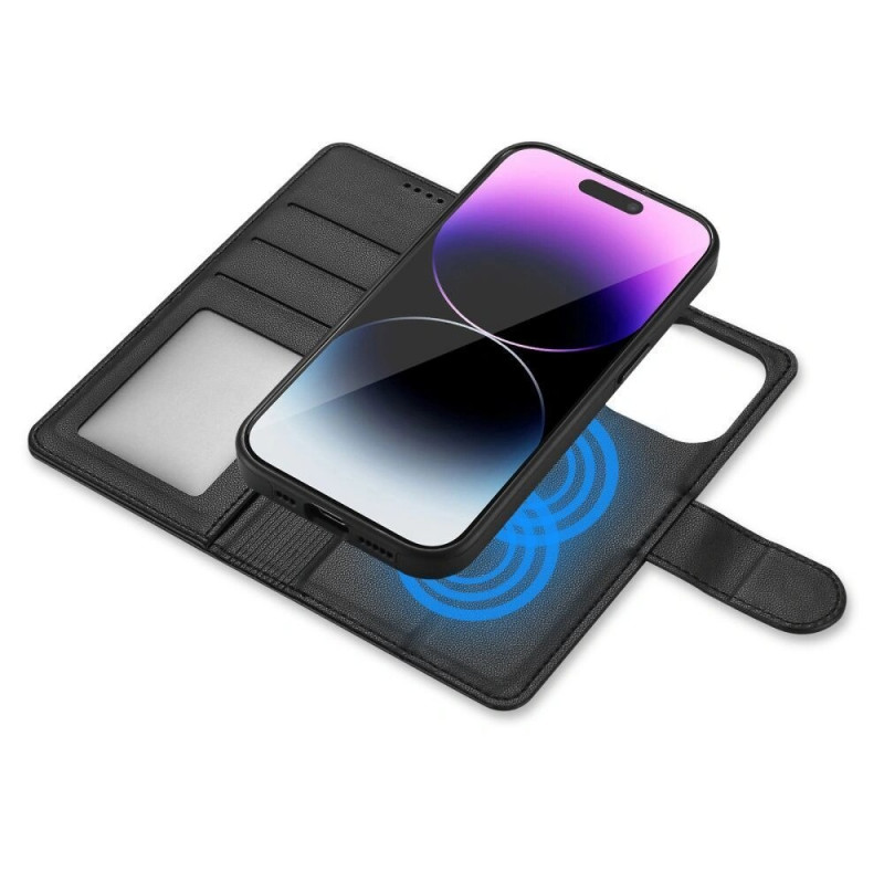 Tech-Protect Wallet MagSafe-hoesje voor Apple iPhone 17e / 16e, mat zwart