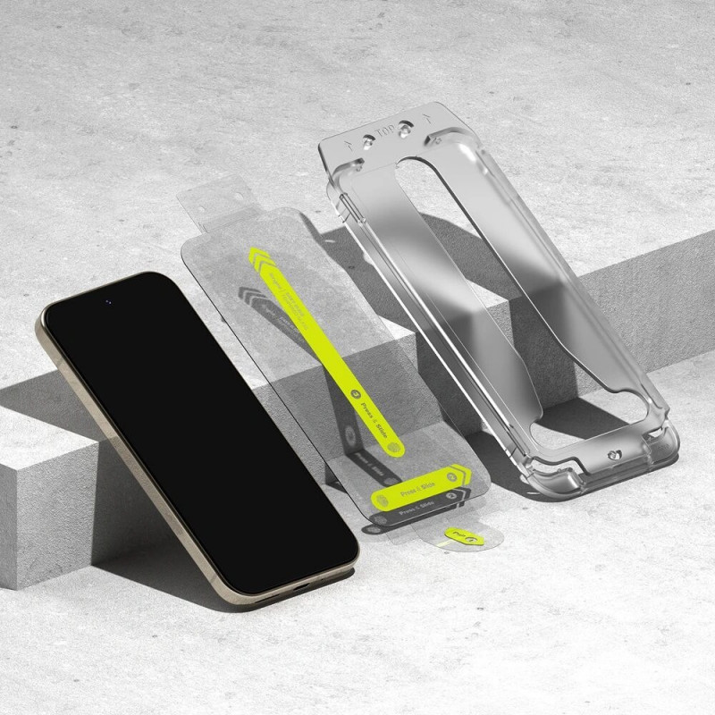 Ringke Easy Slide gehard glas schermbeschermer voor Google Pixel 9 / 9 Pro / 10 / 10 Pro (2 stuks), transparant