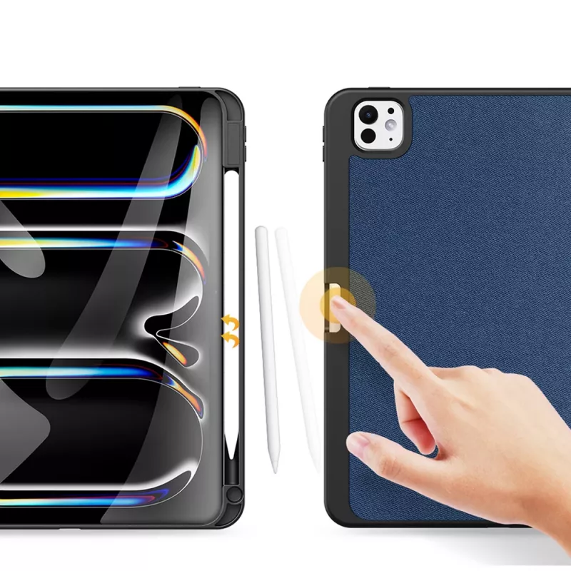 Dux Ducis Domo Case met Flap en Smart Sleep voor Xiaomi Pad 6 / 6 Pro, Blauw