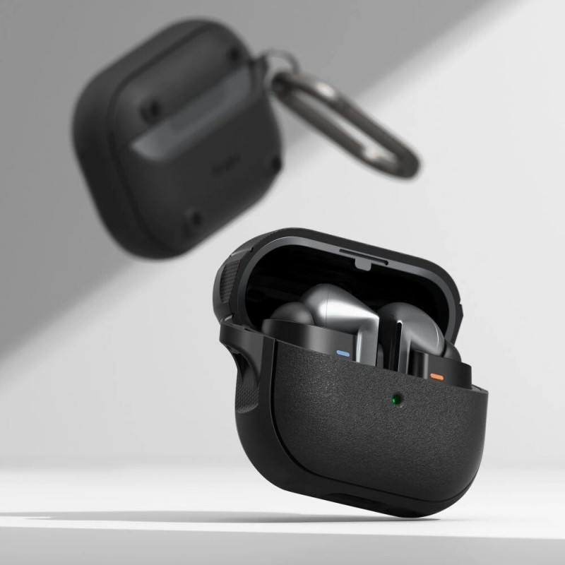 Ringke Onyx Magnetic MagSafe-hoesje voor Samsung Galaxy Buds 3 / 3 Pro, zwart