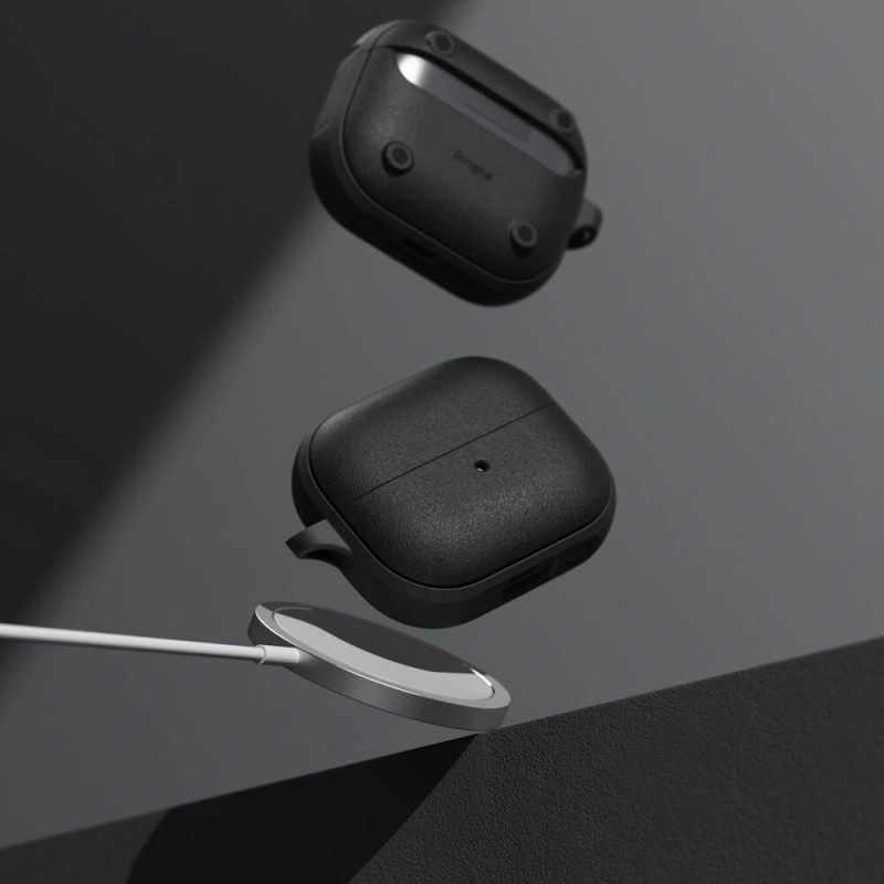 Ringke Onyx Magnetic MagSafe-hoesje voor Samsung Galaxy Buds 3 / 3 Pro, zwart