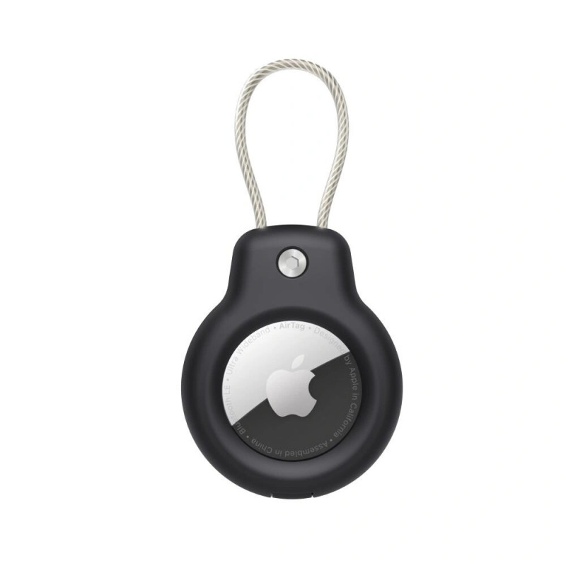 Tech-Protect Rough Vein-hoesje voor Apple AirTag, zwart (2 stuks)