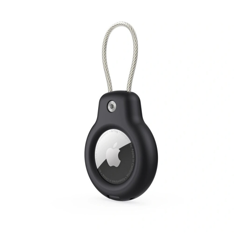 Tech-Protect Rough Vein-hoesje voor Apple AirTag, zwart (2 stuks)
