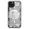 Spigen Ultra Hybrid Mag-hoesje met MagSafe voor Apple iPhone 15 Plus / 14 Plus, Zero One, wit