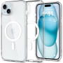 Spigen Ultra Hybrid Mag-hoesje met MagSafe voor Apple iPhone 15, wit