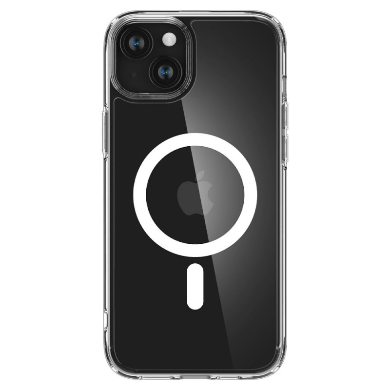 Spigen Ultra Hybrid Mag-hoesje met MagSafe voor Apple iPhone 15, wit