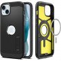 Spigen Tough Armor Mag-hoesje met MagSafe voor Apple iPhone 15, zwart